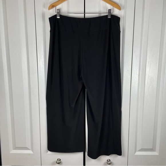 Cover Charge Pull on Wide Leg Pants Women’s XL Black 24” Inseam Goth Relaxed Fit - Picture 7 of 12